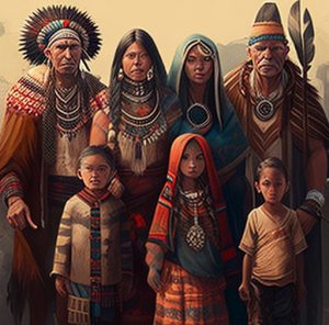 Родові общини (рід) і племена (уявне зображення)