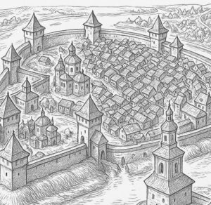 Ескіз Луцька XVI – першої половини XVII століть.