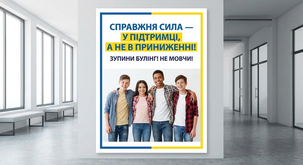плакат проти булінгу
