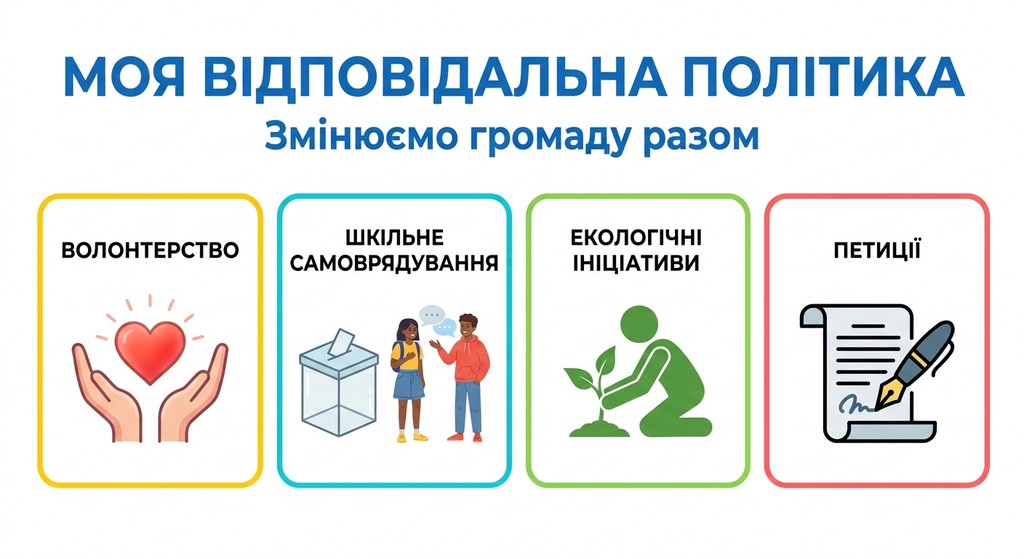 Моя відповідальна політика: як я можу змінювати громаду